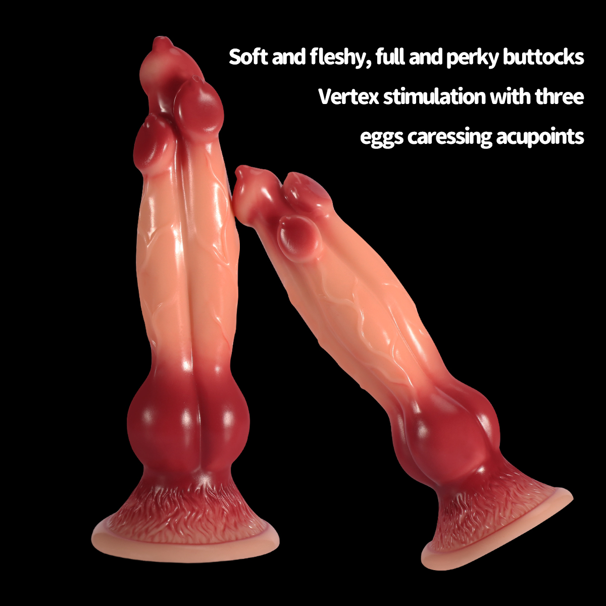 Triple-Knot Canine Fantasy Dildo - image 12