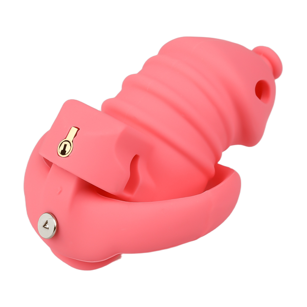 Premium Silicone Chastity Cage with Urethral Tube-WeLovePlugs