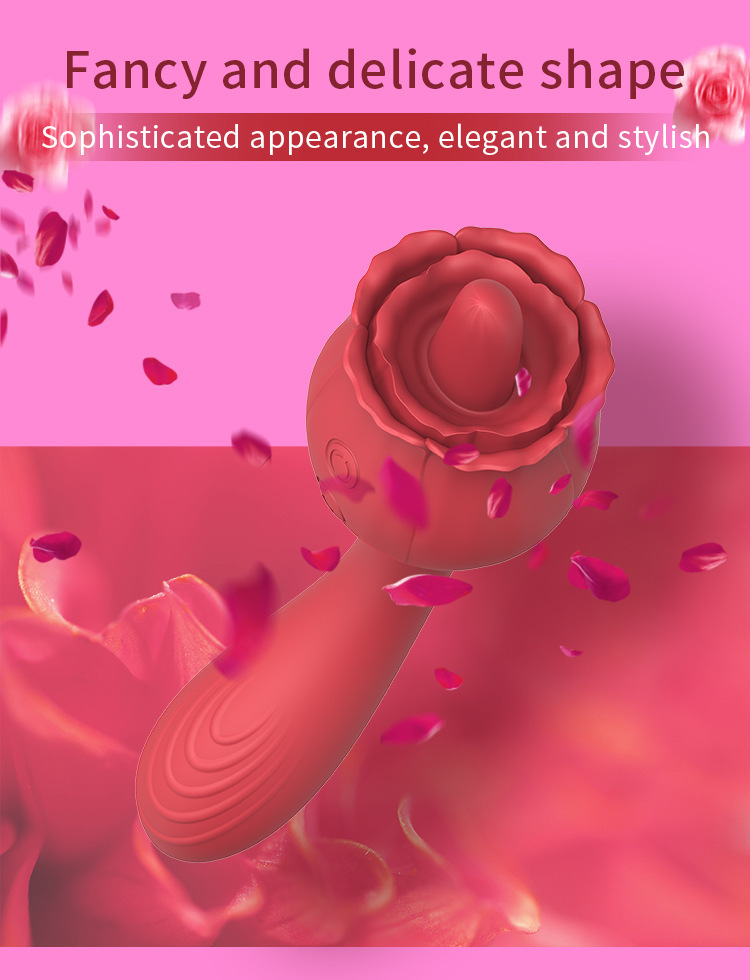 Rosebud Silicone Wand Massager Vibrator-WeLovePlugs