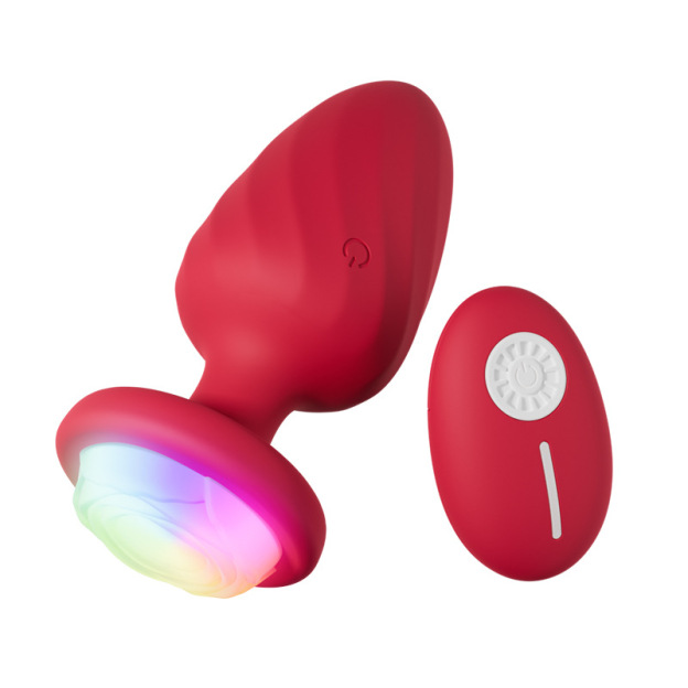 Nebula Remote Control Light Up Anal Butt Plug-WeLovePlugs