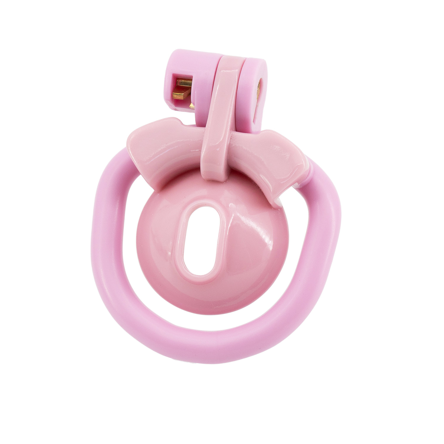 Pink Sissy Chastity Cage with 4 Rings -WeLovePlugs