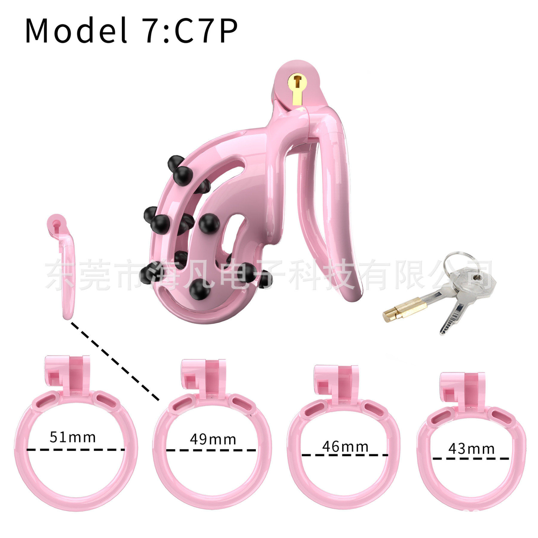 Cobra Chastity Cage with Spikes & 4 Rings -WeLovePlugs