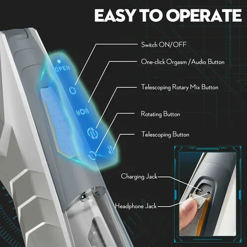 Avenger 5 in 1 Automatic Male Masturbator 4 Rotating 3 Pushing -WeLovePlugs