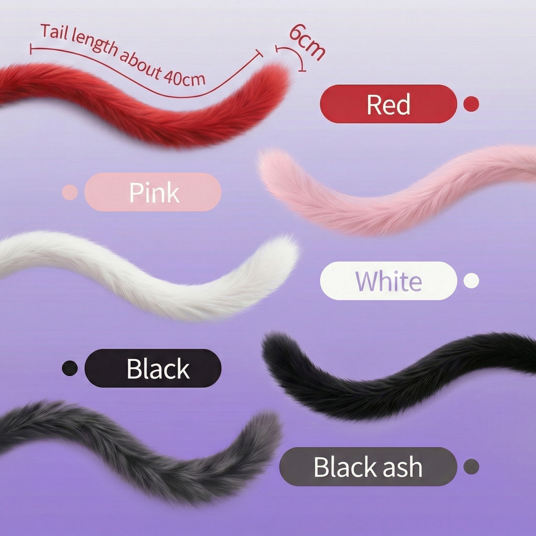 15.7'' Electro-Vibrating Fox Tail Butt Plug - image 11