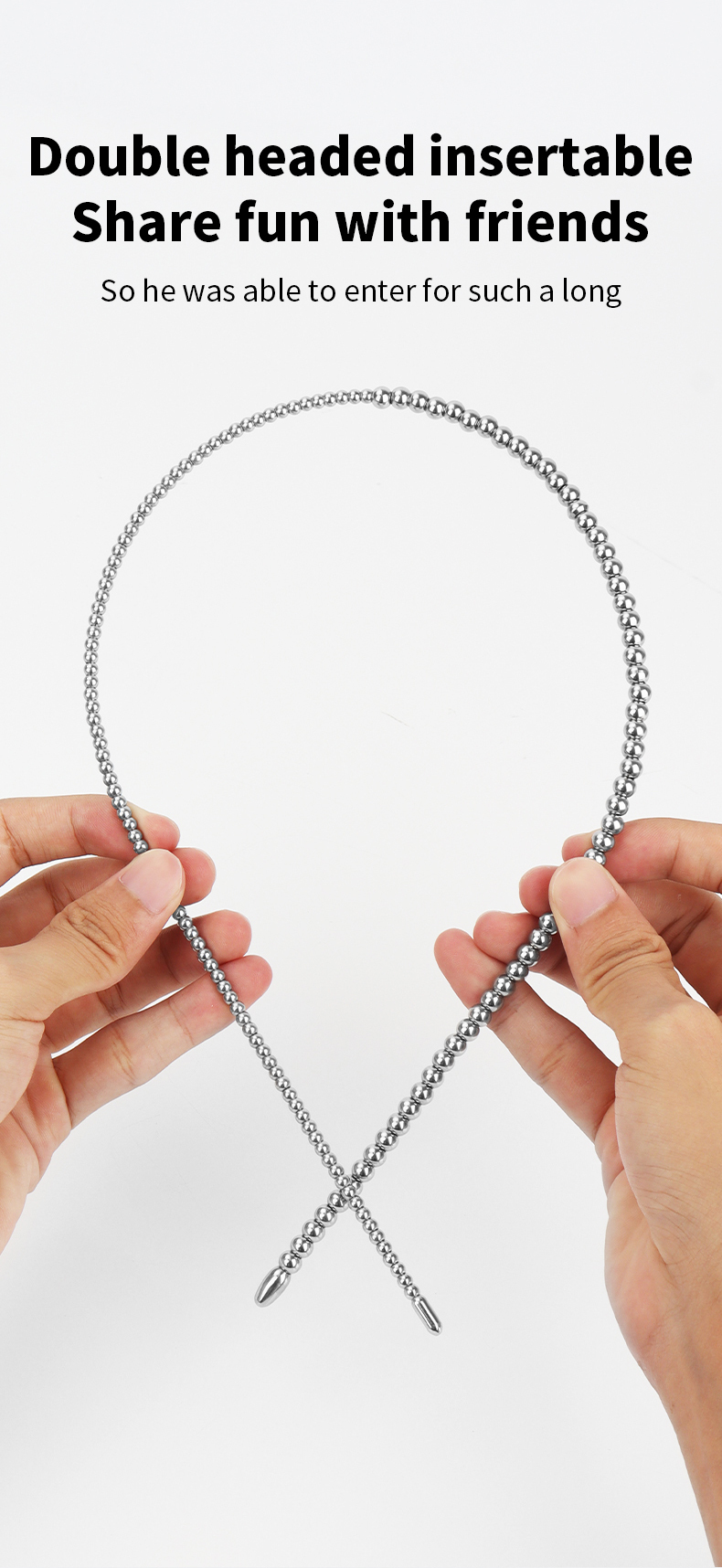 NeoDuo Urethral Sound Extra Long 60cm Urethral Sounder-WeLovePlugs