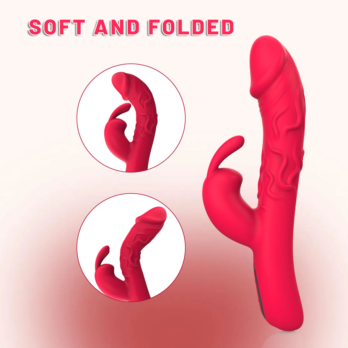 10-Mode Silicone Dual-Stimulation Rabbit Vibrator-WeLovePlugs
