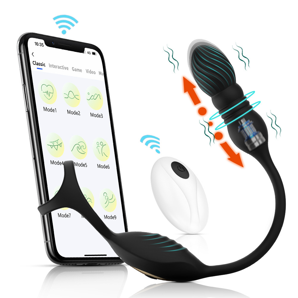 Auto-Sizing App Control Prostate Massager Butt Plug with 10 Vibration Modes