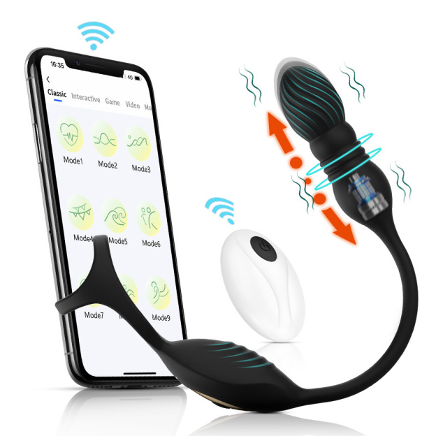 Auto-Sizing App Control Prostate Massager Butt Plug with 10 Vibration Modes