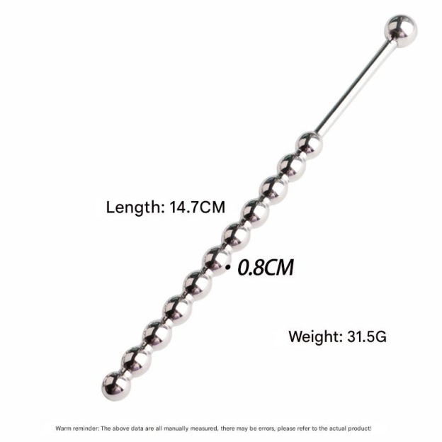 Multi-size Beaded Urethral Sounding Rods-WeLovePlugs