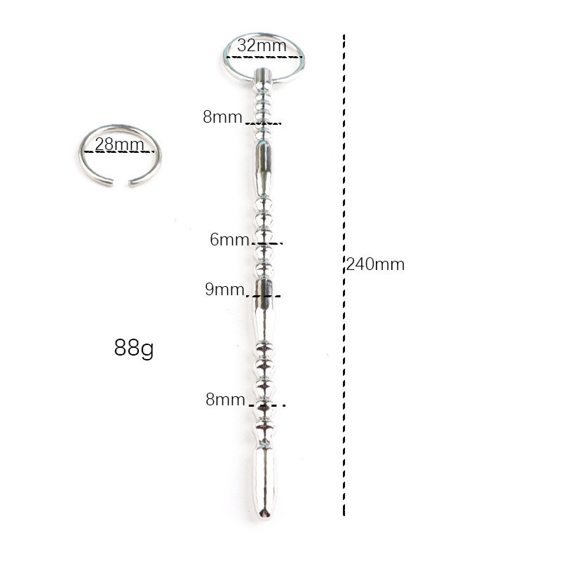 Extra Long Stainless Steel Urethra Sound -WeLovePlugs