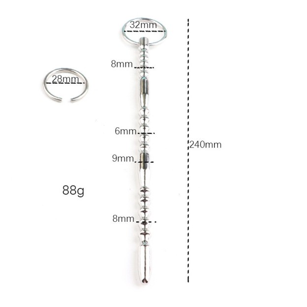 Extra Long Stainless Steel Urethra Sound -WeLovePlugs