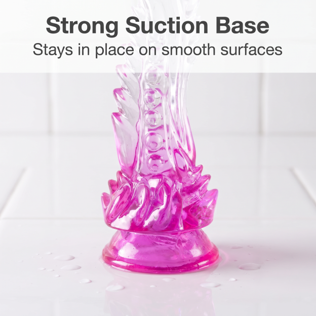 Crystal Clear Curved TPE Dildo for Women – 8.86 Inches - image 14