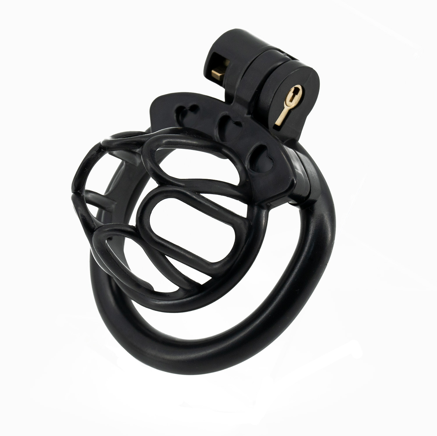 Open End Hollow Chastity Cage with 4 Rings -WeLovePlugs
