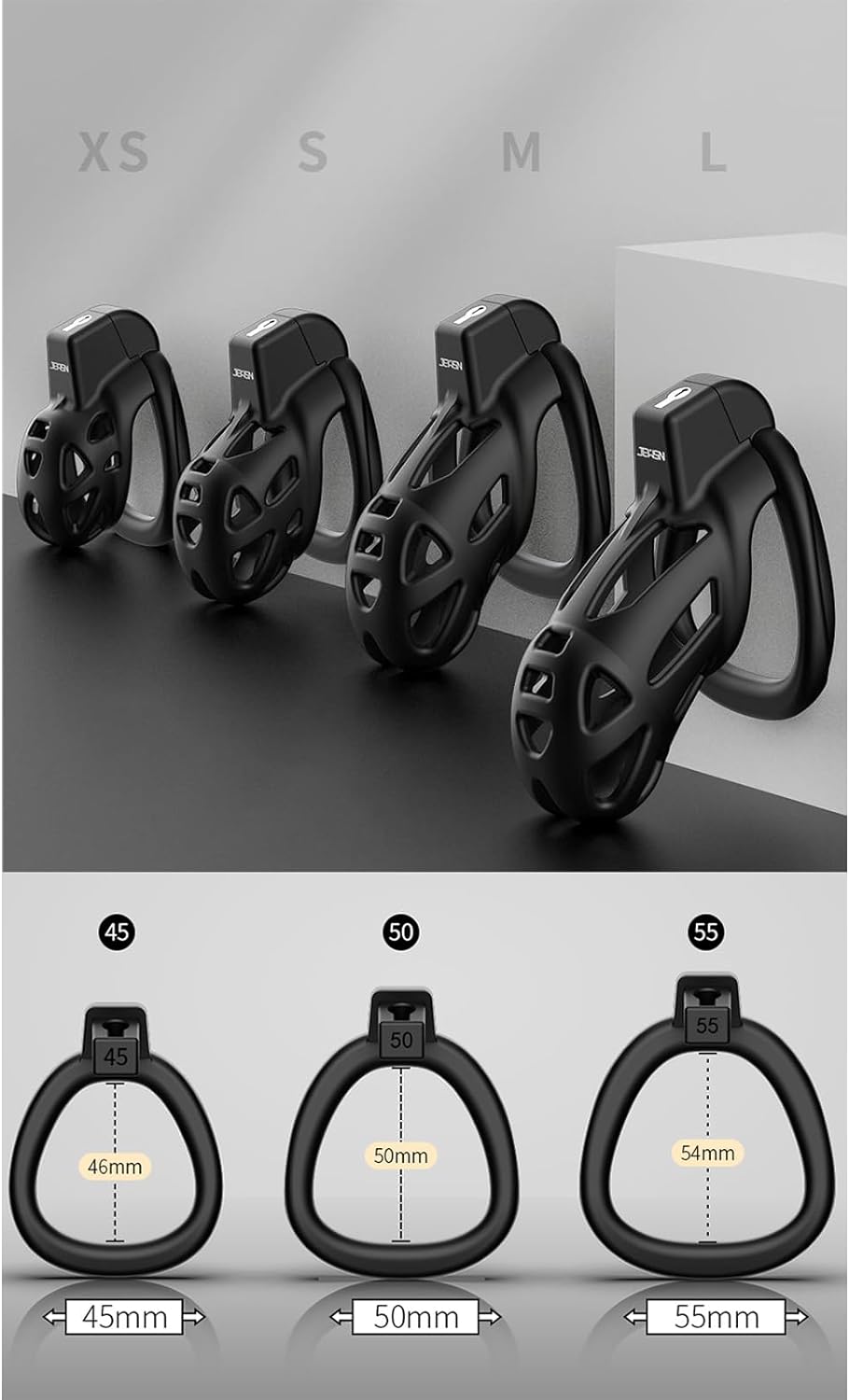 Lightweight Chastity Cage for Male Smooth KG Cock Cage Chastity Devices -WeLovePlugs