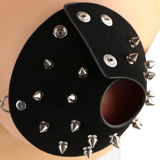 Riveted Punk Leather Bra BDSM Spike Lingerie-WeLovePlugs