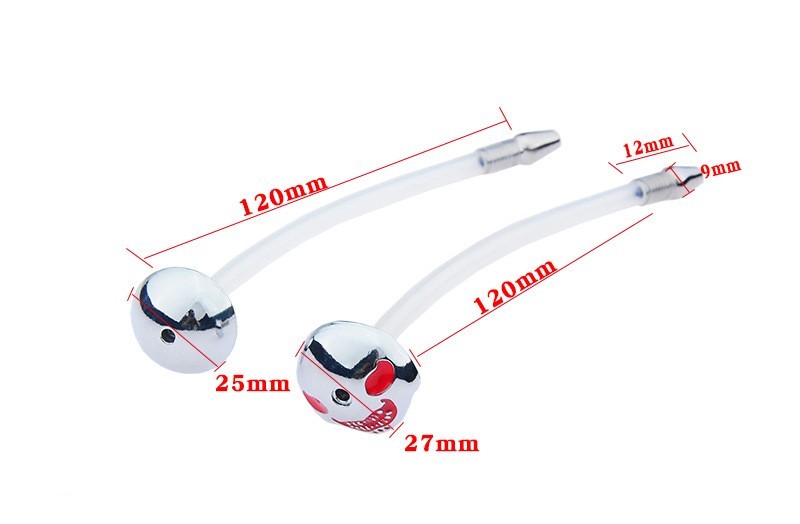 Demon Joker Smiley Face Hollow Urethral Sound -WeLovePlugs