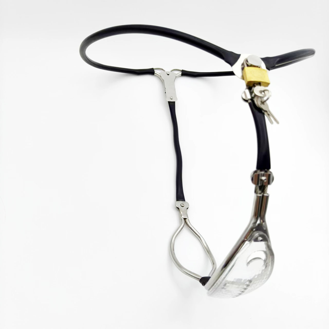 Stainless Steel Adjustable Chastity Belt Pro for Women-WeLovePlugs