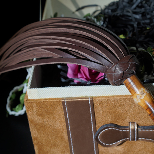 Bamboo & Leather Flogger - image 3