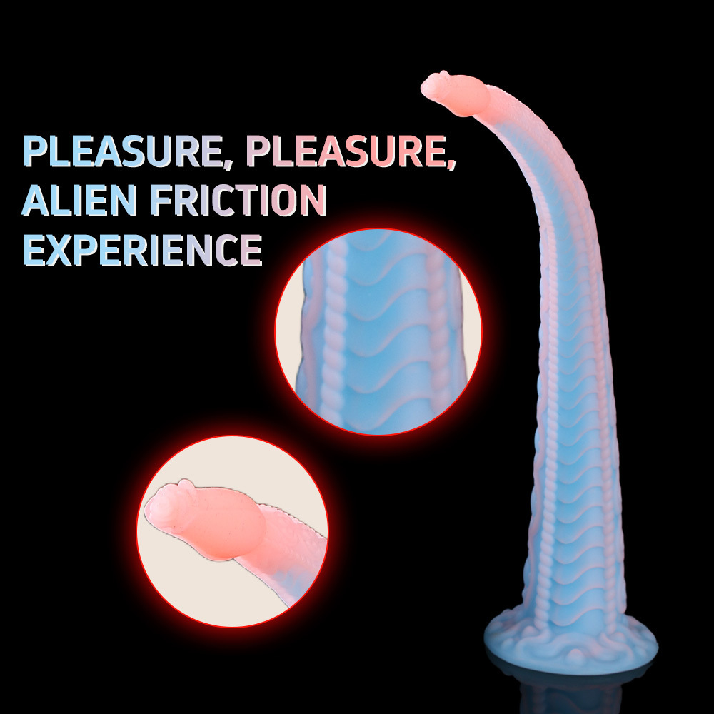 PetalPlay Anal Plug – Bumpy Rosebud Shape with Suction Cup Extra Long Dildo