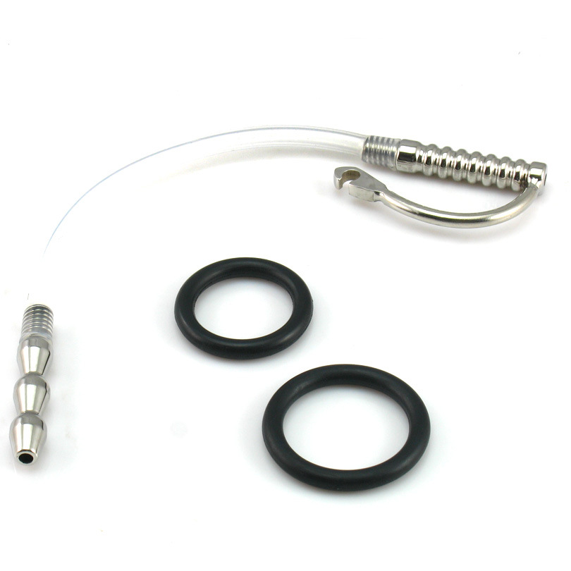 Stainless Steel Beginner Dilator 11'' with 1.18"/0.98" Rings-WeLovePlugs