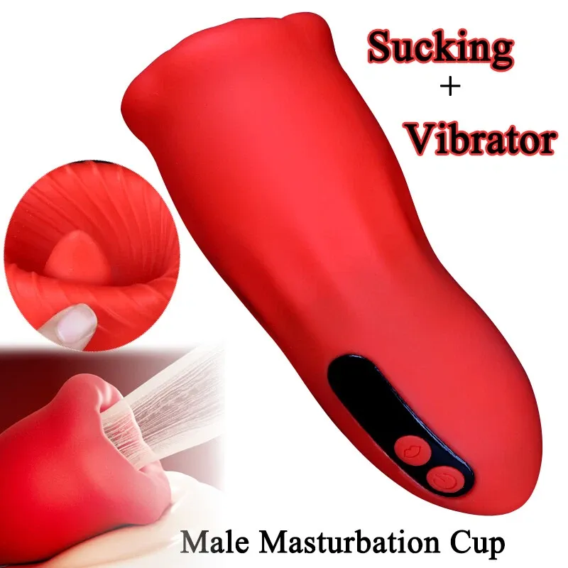 Automatic Clit Sucking Licking Vibrating Cup-WeLovePlugs