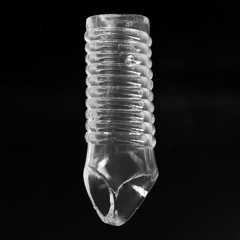 Clear Bumpy Penis Sleeve with Ball Loop -WeLovePlugs