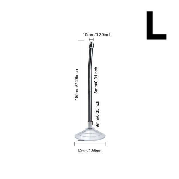 Stainless Steel Urethral Sound with Suction Cup-WeLovePlugs