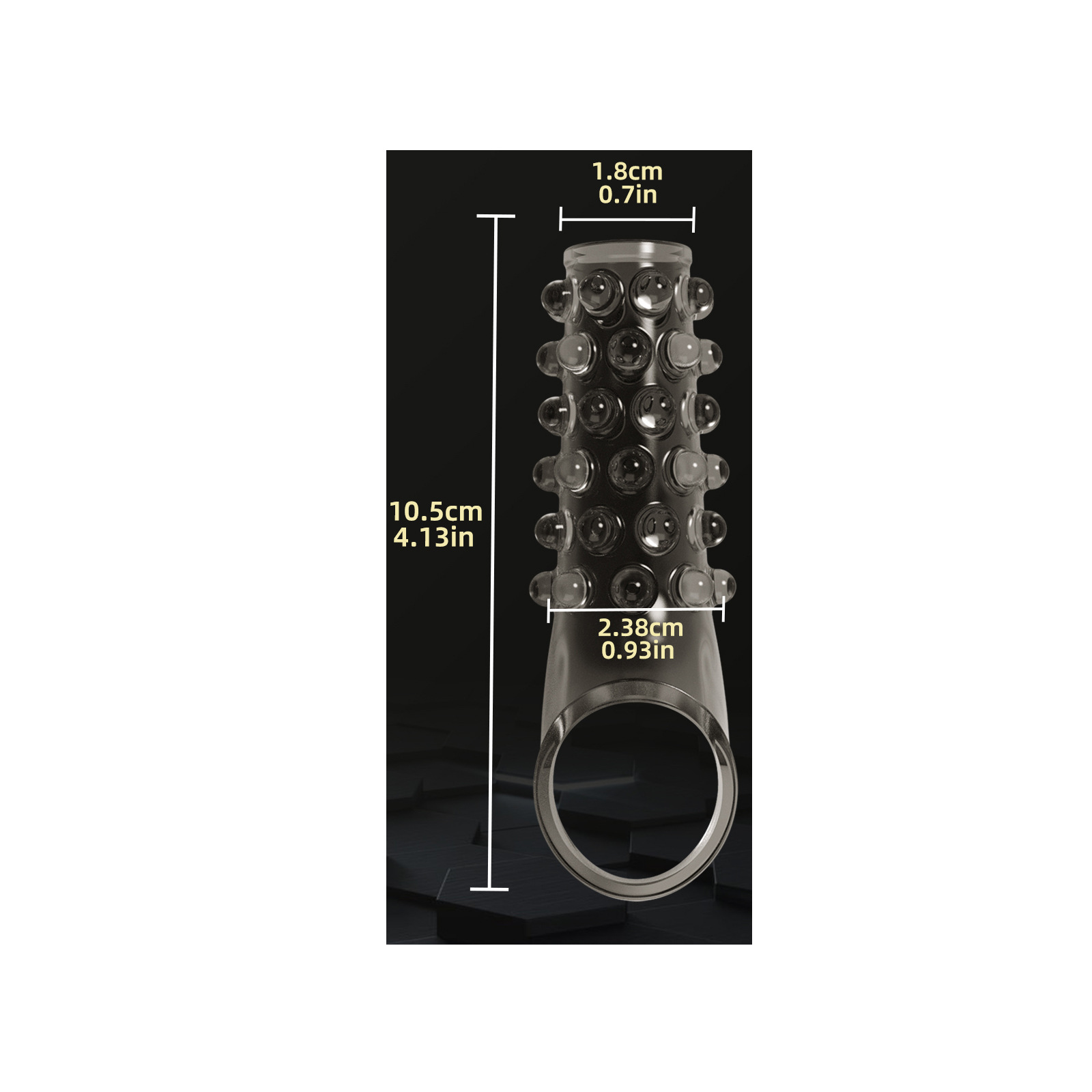 Beaded & Stretchy Bump-Textured Cock Ring for Longer-Lasting Performance-WeLovePlugs