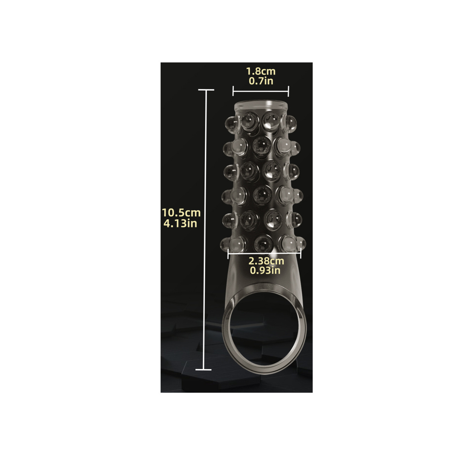 Beaded & Stretchy Bump-Textured Cock Ring for Longer-Lasting Performance-WeLovePlugs