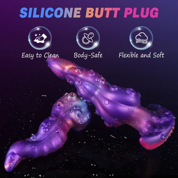 Iridescent XenoFlex Textured Butt Plug - image 6