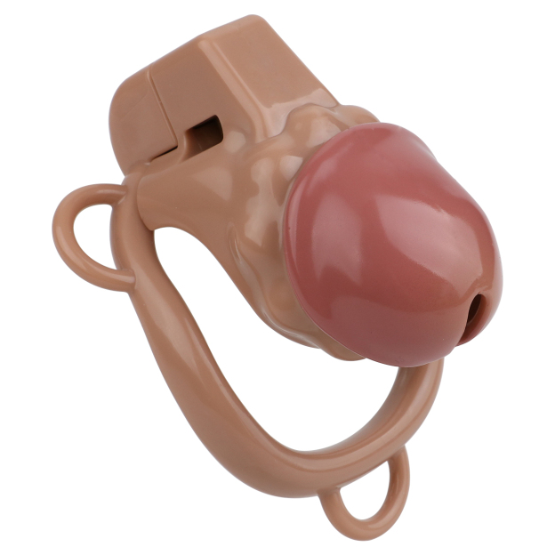 Realistic Phallic Chastity Cage - Breathable Resin Restraint-WeLovePlugs