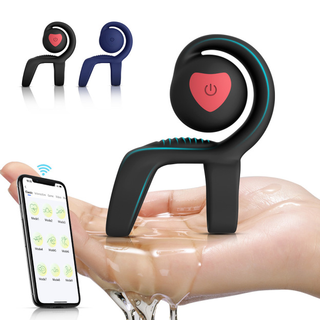 App Control Cock Ring With Snail Clit Stimulator-WeLovePlugs