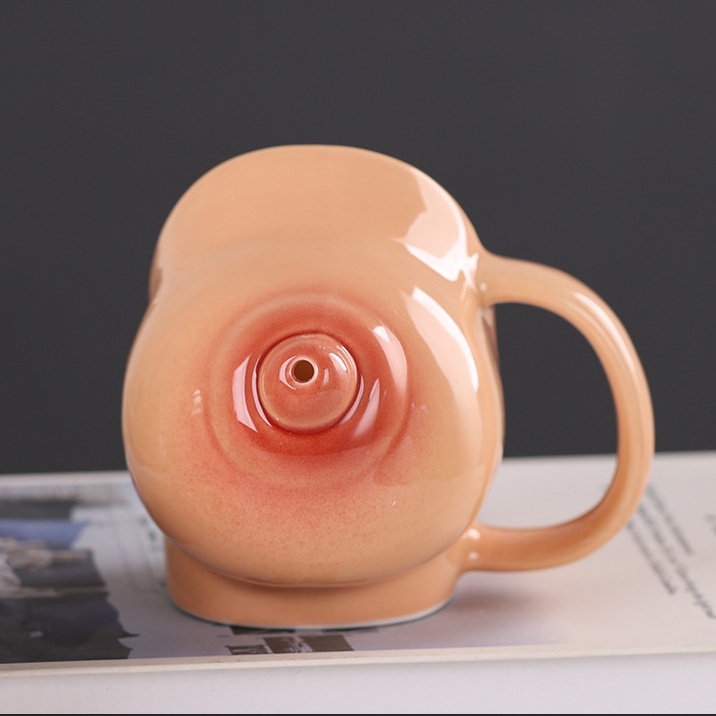 Naughty Vintage Breast Shape Nipple Mug-WeLovePlugs