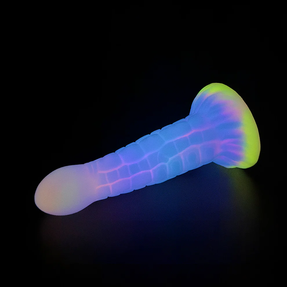 7'' Alien Anal Glow In The Dark Dildo with Suction Cup - image 4