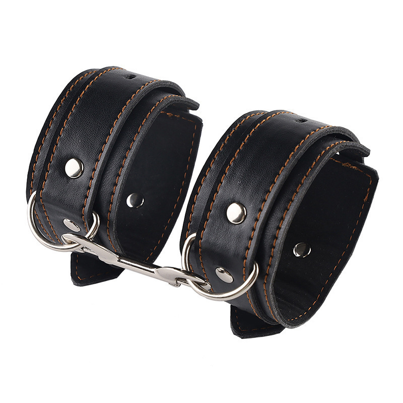 Sex Backhand Back Gag With Anal Hooks SM Leather - image 2