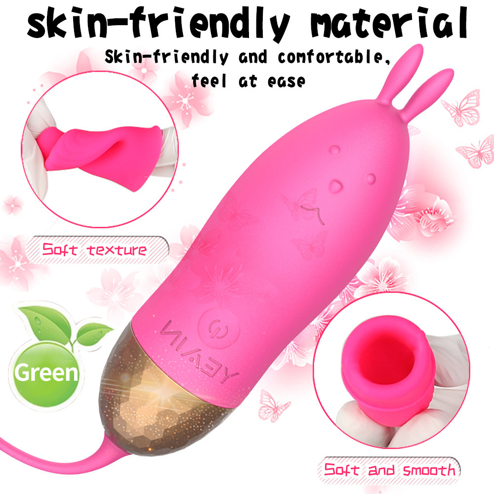 Heartbeat Bliss - 10X Vibrating Egg Rabbit Vibrator