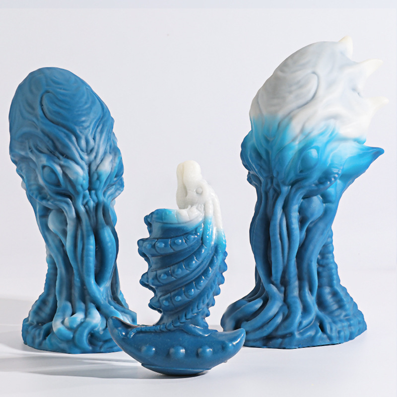 Liquid Silicone Monster Dildo Knot Alien Dildo -WeLovePlugs