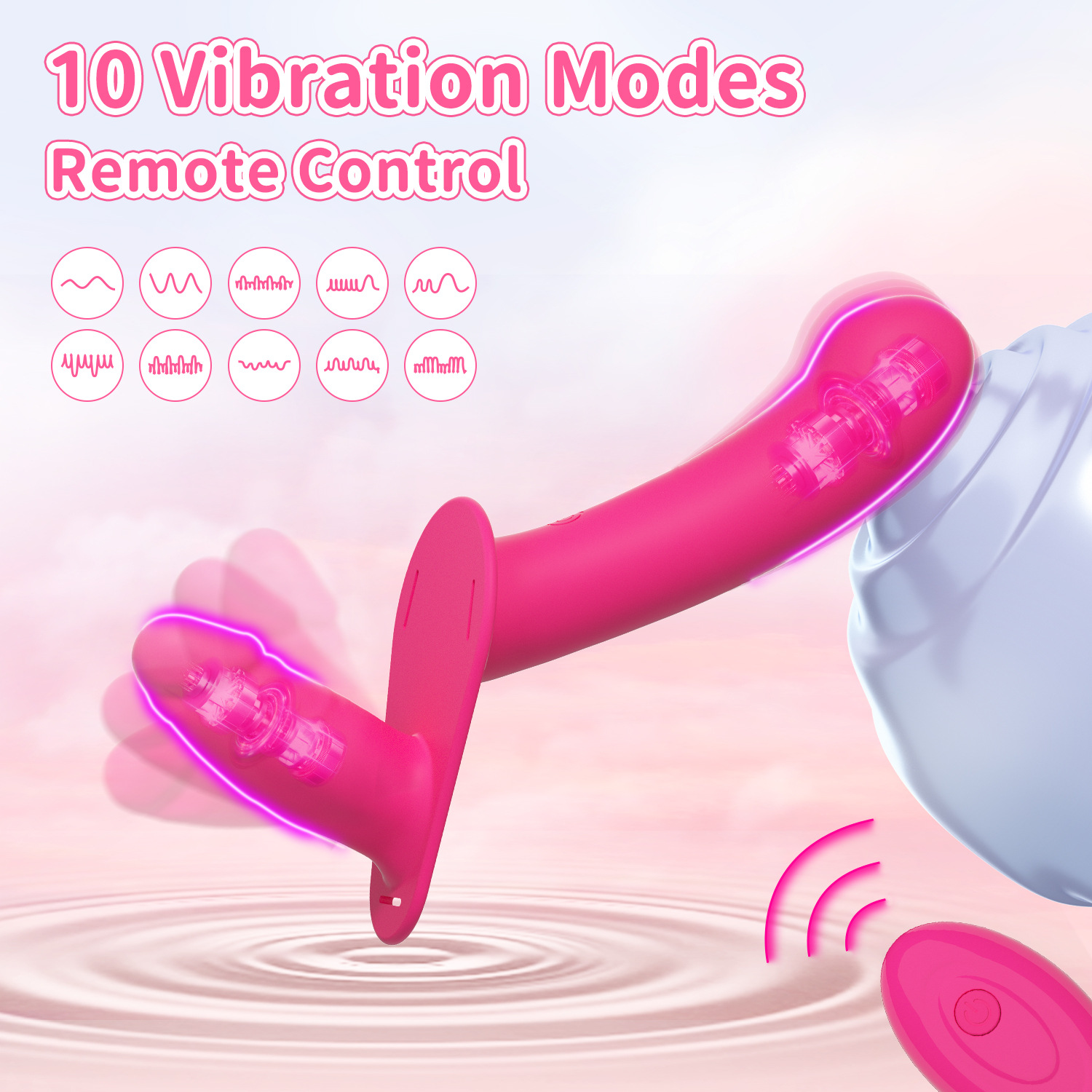 Rechargeable Ultimate Lesbian Strapon Double Dildo
