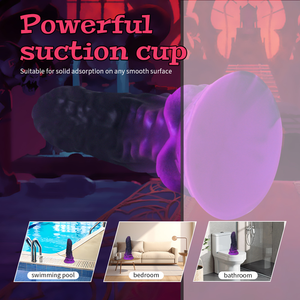 Amethyst Behemoth Triple Dominance Monster Dildo