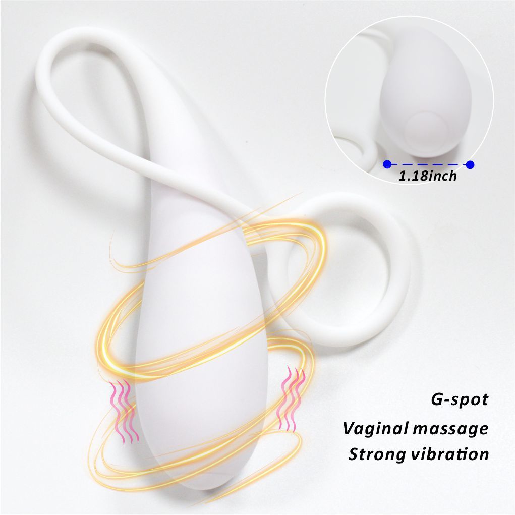 App Control Dual-Color Cock Ring with Vibrating Egg