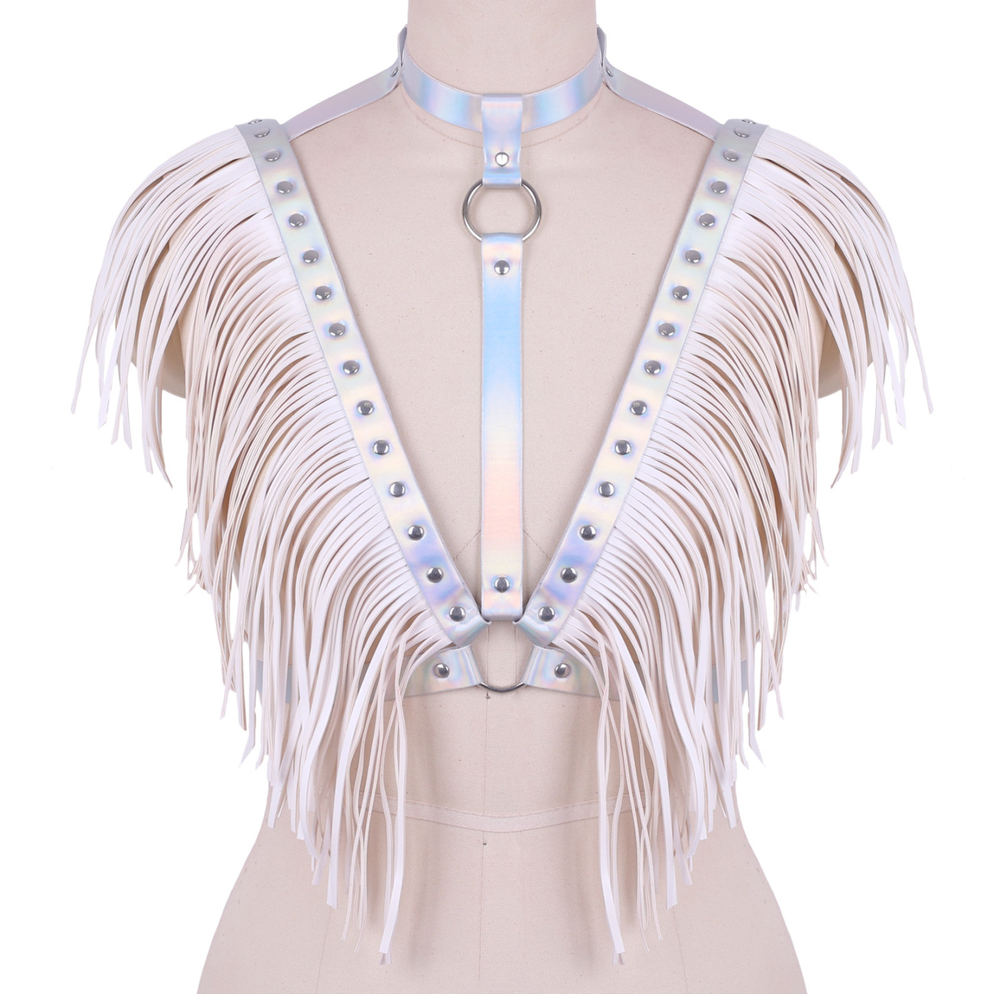 FlexLuxe Adjustable Lingerie Harness Tassel Cape-WeLovePlugs