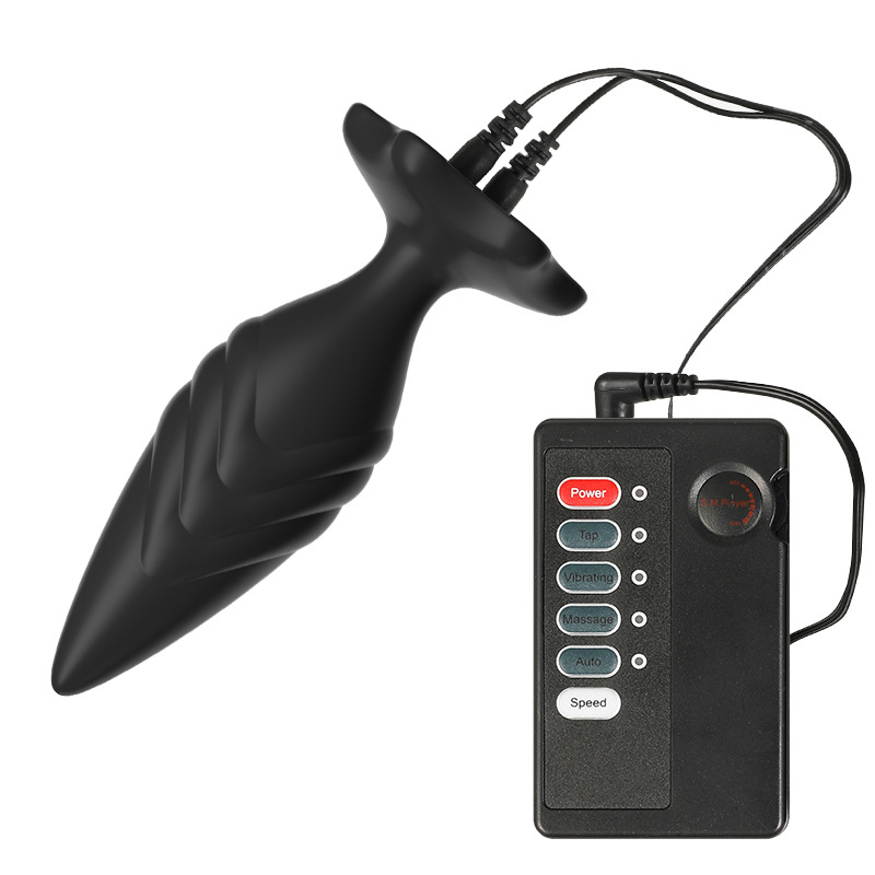 Electro-Stimulating Patterned Vibrating Butt Plug