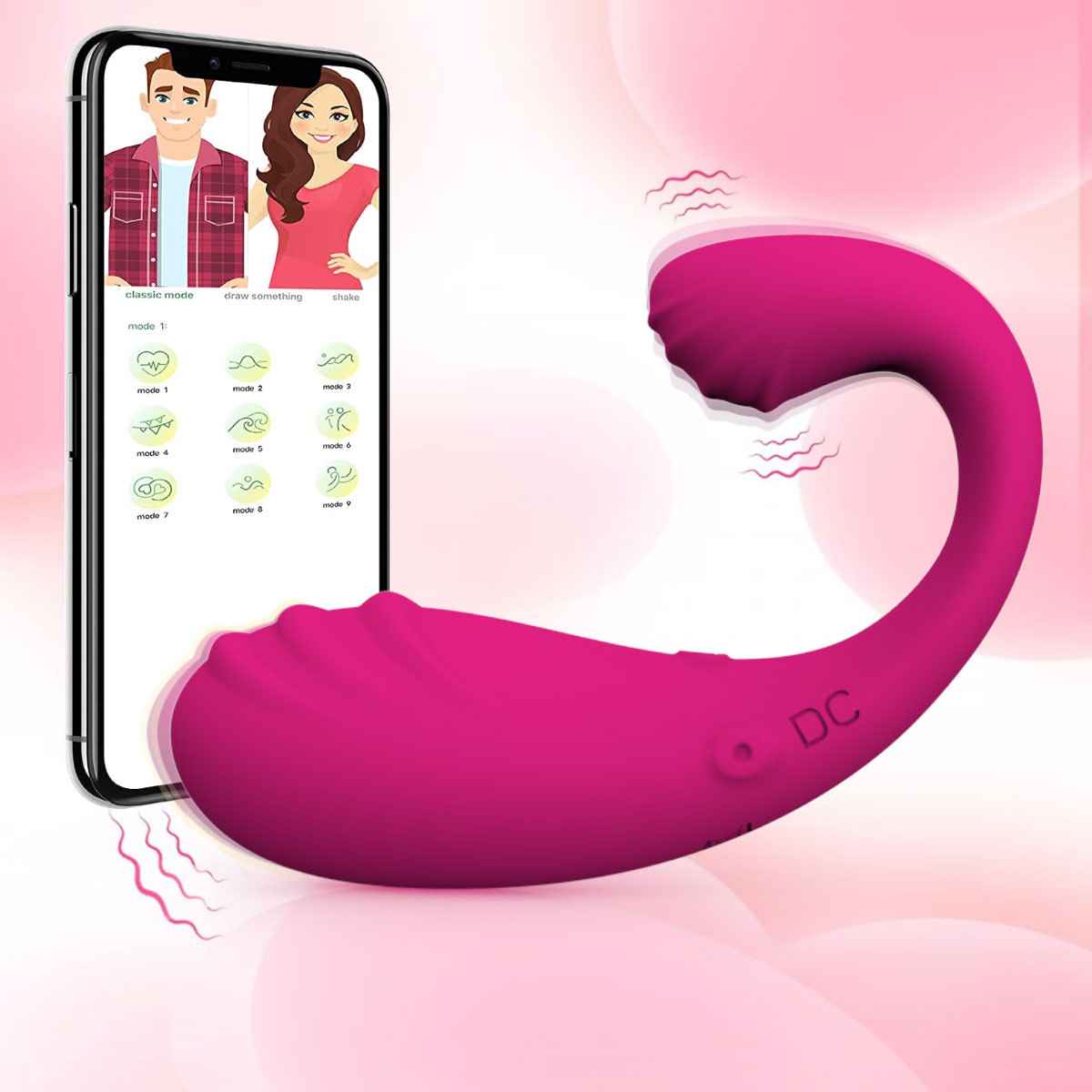 Dual Motor Vibrator for Vaginal & Clitoral Stimulation - App Control