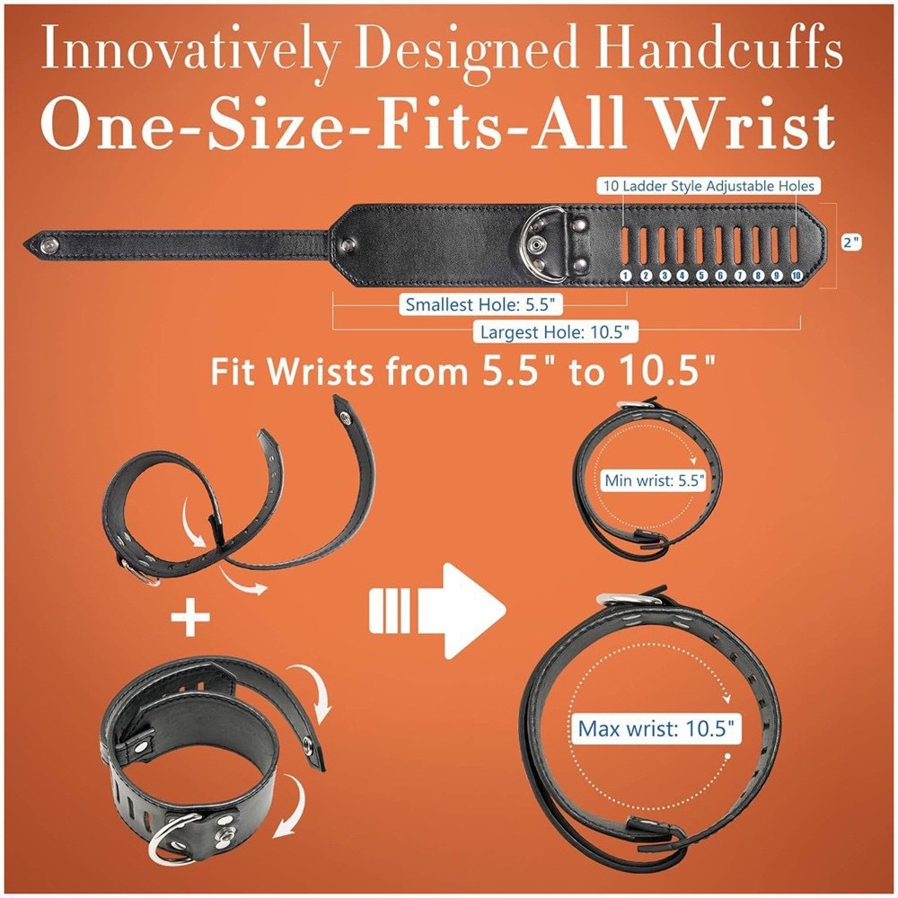 Multi-Mode BDSM Bondage Kit – Adjustable Wrist & Ankle Restraints & Accessories for Couples - image 7