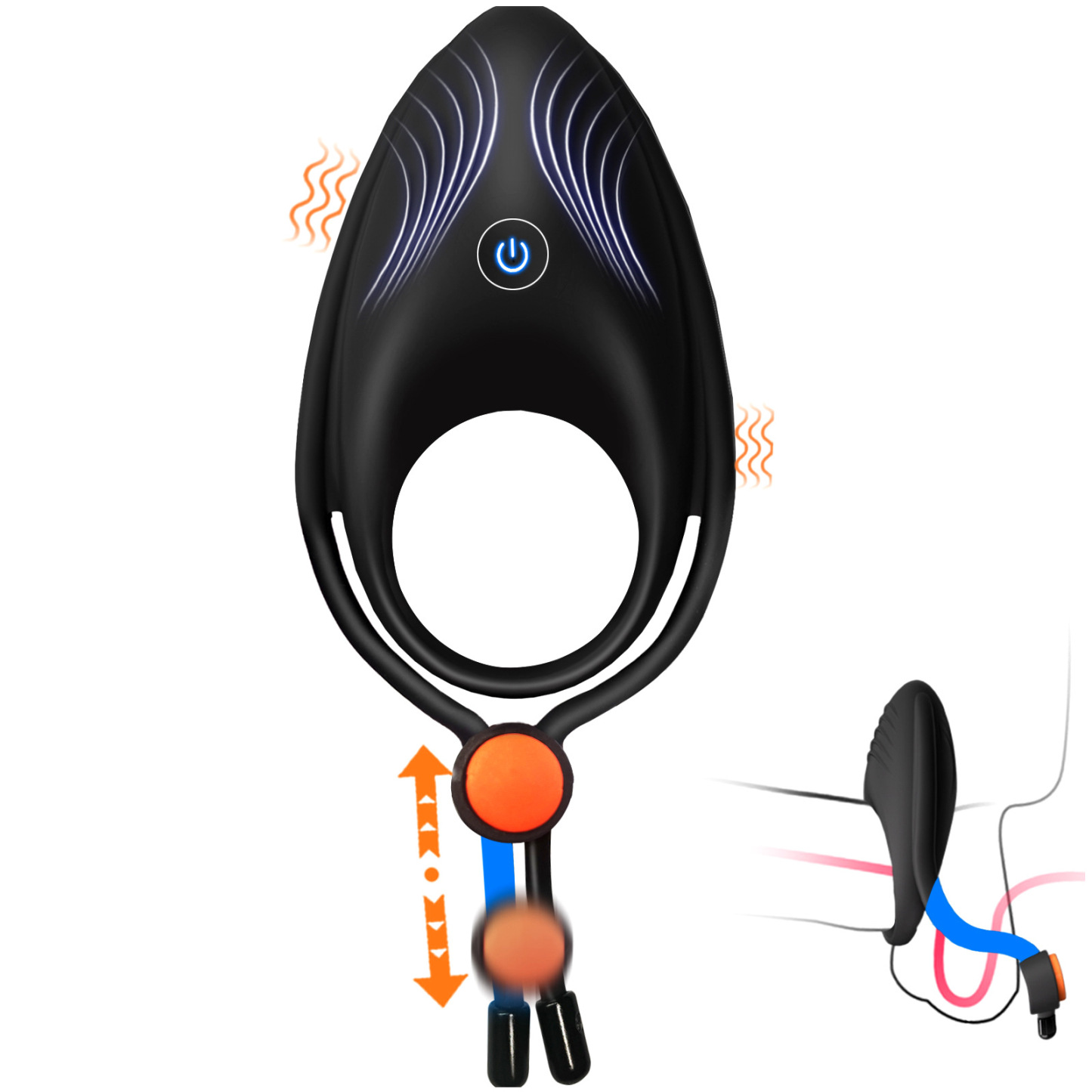 LockJoy 10-Mode Adjustable Vibrating Ring