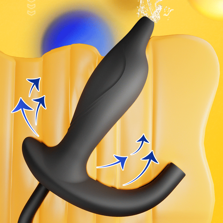 Inflatable & Detachable Enema Butt Plug