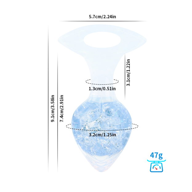 Crystalix Silicone Anal Plug-WeLovePlugs