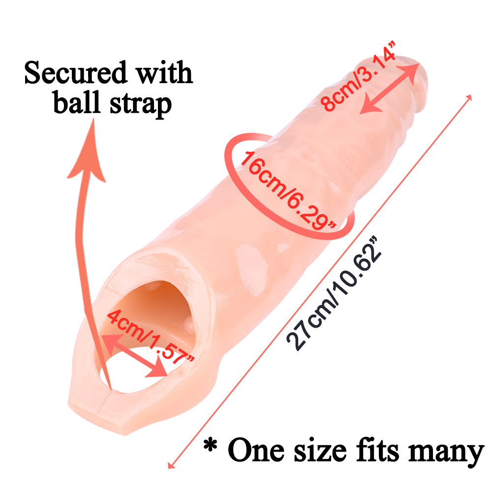 Mighty Penis Extender Sleeve with Ball Loop 