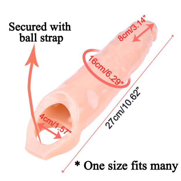 Mighty Penis Extender Sleeve with Ball Loop 
