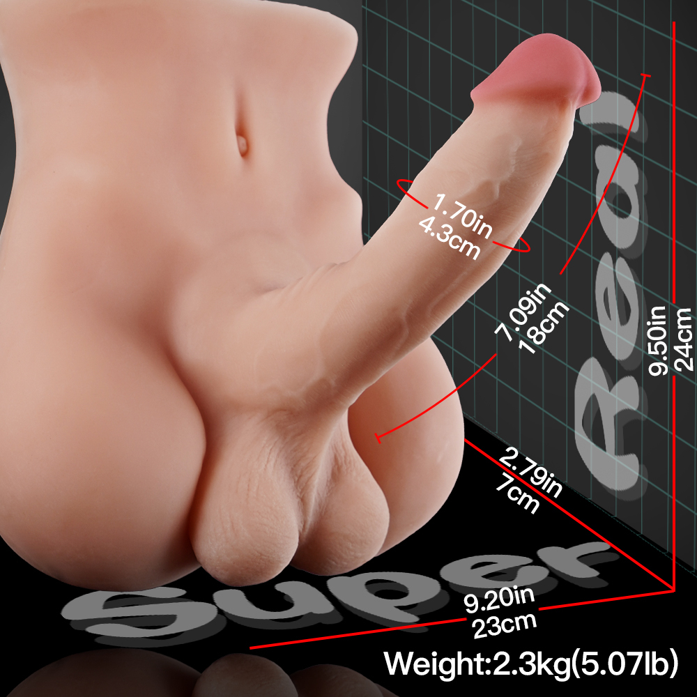 Lifelike Men's Torso for Women – Realistic Cock & Anal Experience
